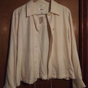 Talbot cream silk jacket